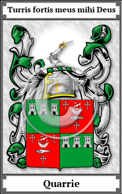 Quarrie Family Crest Download (JPG) Book Plated - 600 DPI