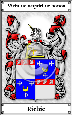 Richie Family Crest Download (JPG)  Book Plated - 150 DPI