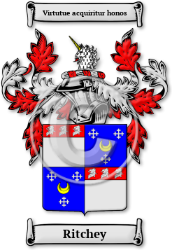 Ritchey Family Crest Download (jpg) Legacy Series - 150 DPI