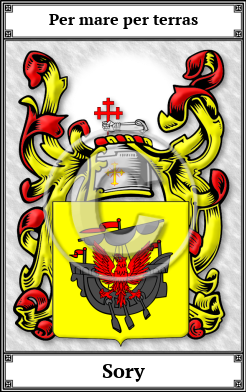 Sory Family Crest Download (JPG)  Book Plated - 150 DPI