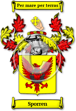 Sporren Family Crest Download (JPG) Legacy Series - 600 DPI