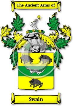 Swain Family Crest Download (jpg) Legacy Series - 150 DPI