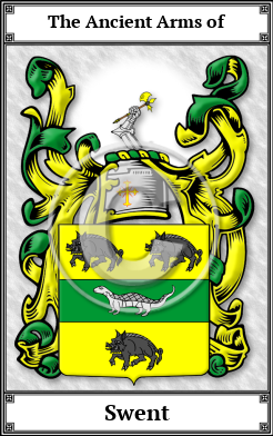 Swent Family Crest Download (JPG)  Book Plated - 150 DPI