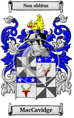 MacCavidge Family Crest/Coat of Arms