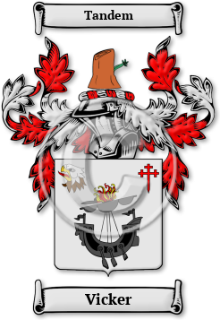 Vicker Family Crest Download (jpg) Legacy Series - 150 DPI