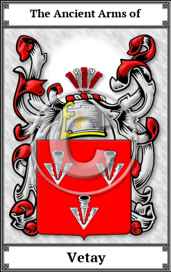 Vetay Family Crest Download (JPG) Book Plated - 600 DPI