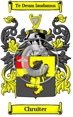 Chruiter Family Crest/Coat of Arms