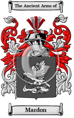 Mardon Family Crest/Coat of Arms