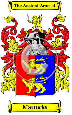 Mattocks Family Crest/Coat of Arms