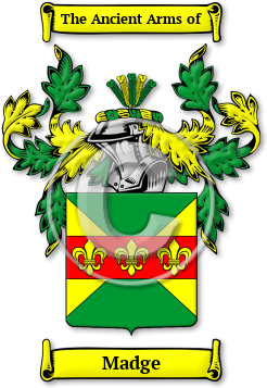 Madge Family Crest Download (jpg) Legacy Series - 150 DPI