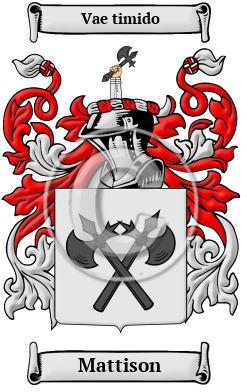 Mattison Family Crest/Coat of Arms