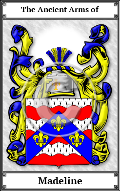 Madeline Family Crest Download (JPG)  Book Plated - 150 DPI
