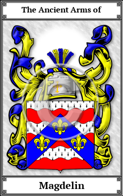 Magdelin Family Crest Download (JPG)  Book Plated - 150 DPI