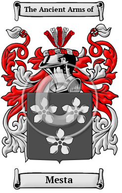 Mesta Family Crest/Coat of Arms