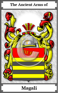 Magali Family Crest Download (JPG)  Book Plated - 150 DPI