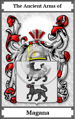 Magana Family Crest Download (JPG) Book Plated - 600 DPI