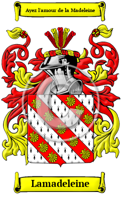 Lamadeleine Family Crest/Coat of Arms