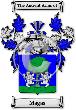 Magas Family Crest Download (JPG) Legacy Series - 600 DPI