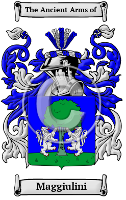 Maggiulini Family Crest/Coat of Arms