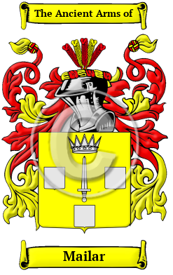 Mailar Family Crest/Coat of Arms