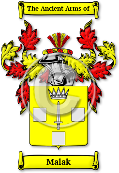 Malak Family Crest Download (jpg) Legacy Series - 150 DPI