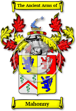 Mahonny Family Crest Download (jpg) Legacy Series - 150 DPI