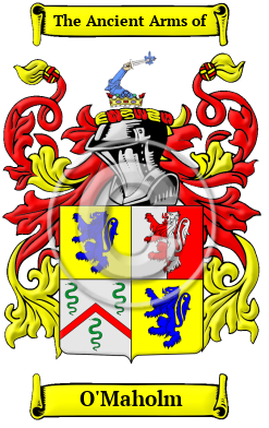 O'Maholm Family Crest/Coat of Arms