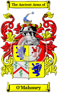 mahoney family crest arms coats history