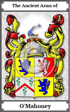O'Mahoney Family Crest Download (JPG)  Book Plated - 150 DPI