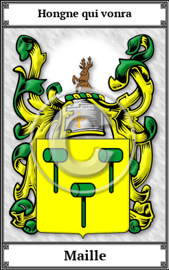 Maille Family Crest Download (JPG) Book Plated - 600 DPI