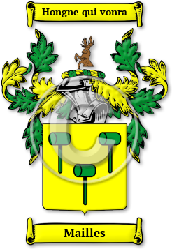 Mailles Family Crest Download (JPG) Legacy Series - 600 DPI