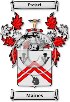 Maines Family Crest Download (JPG) Legacy Series - 600 DPI
