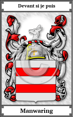 Manwaring Family Crest Download (JPG)  Book Plated - 150 DPI