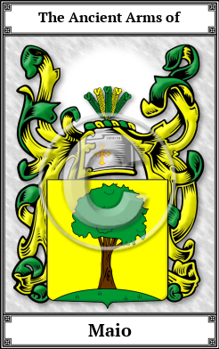 Maio Family Crest Download (JPG)  Book Plated - 150 DPI