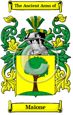 Maione Family Crest/Coat of Arms