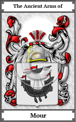 Mour Family Crest Download (JPG)  Book Plated - 150 DPI