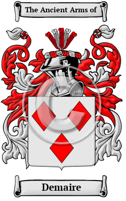 Demaire Family Crest/Coat of Arms