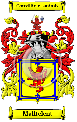 Malltelent Family Crest/Coat of Arms