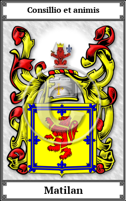 Matilan Family Crest Download (JPG) Book Plated - 600 DPI