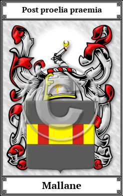 Mallane Family Crest Download (JPG)  Book Plated - 150 DPI