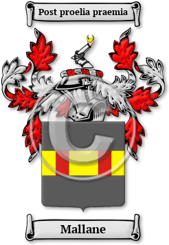 Mallane Family Crest Download (jpg) Legacy Series - 150 DPI