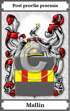 Mallin Family Crest Download (JPG)  Book Plated - 150 DPI