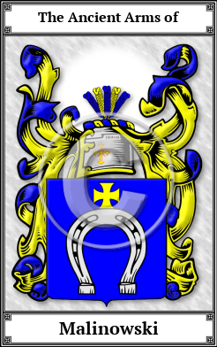 Malinowski Family Crest Download (JPG)  Book Plated - 150 DPI