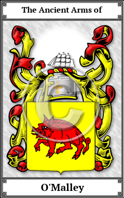 O'Malley Family Crest Download (JPG)  Book Plated - 150 DPI