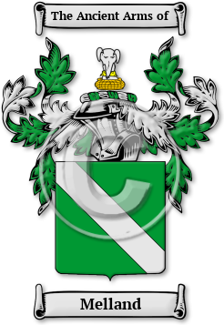 Melland Family Crest Download (jpg) Legacy Series - 150 DPI