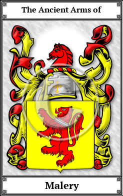 Malery Family Crest Download (JPG) Book Plated - 600 DPI
