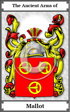 Mallot Family Crest Download (JPG)  Book Plated - 150 DPI