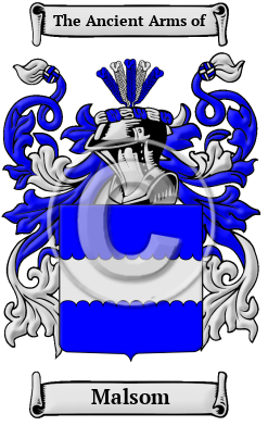 Malsom Family Crest/Coat of Arms