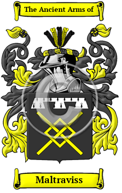 Maltraviss Family Crest/Coat of Arms