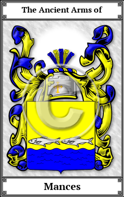 Mances Family Crest Download (JPG) Book Plated - 600 DPI